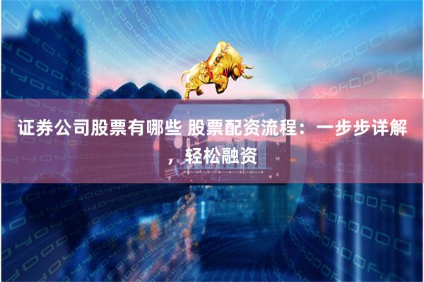 证券公司股票有哪些 股票配资流程：一步步详解，轻松融资